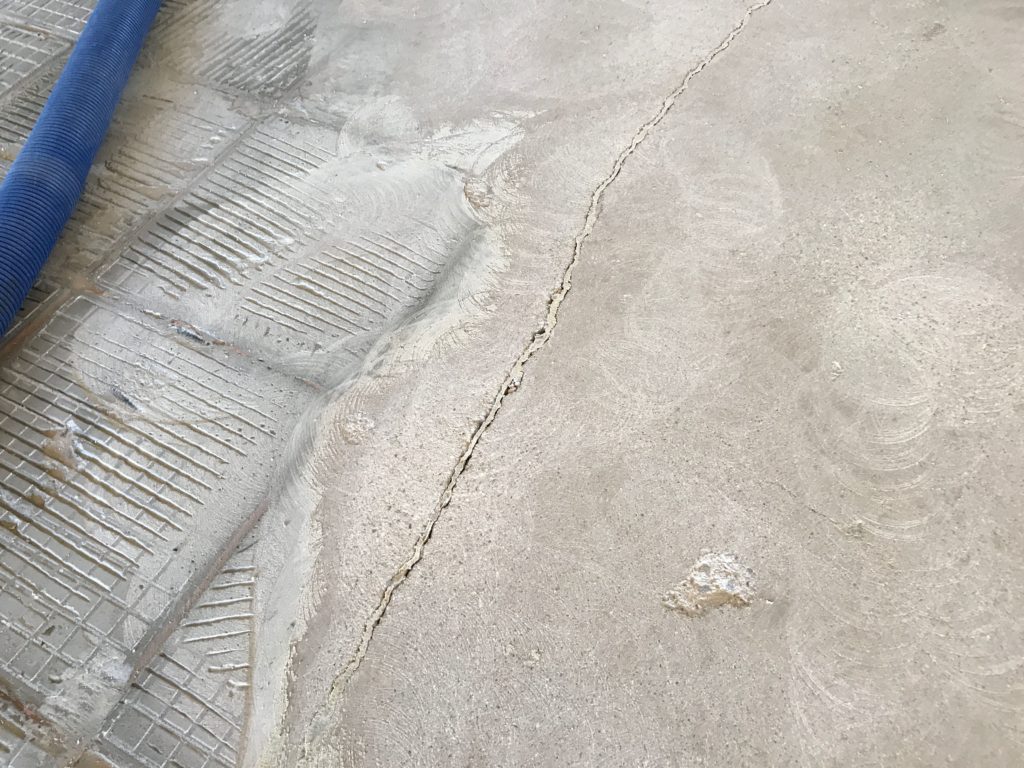 concrete scarification dust free tile removal